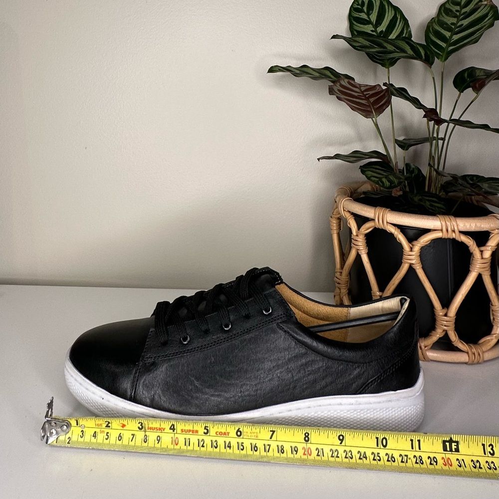 NEW Sandro Moscoloni M180 Black Leather Low-Top Sneakers Men’s Size 11D Brazil - Picture 8 of 11